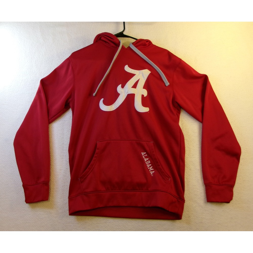 Knights Apparel Alabama Crimson Tide Hoodie Red Performance‎ Sweatshirt Mens S